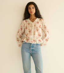 HILLOCK TOP -- IVORY LANTANA FLORAL