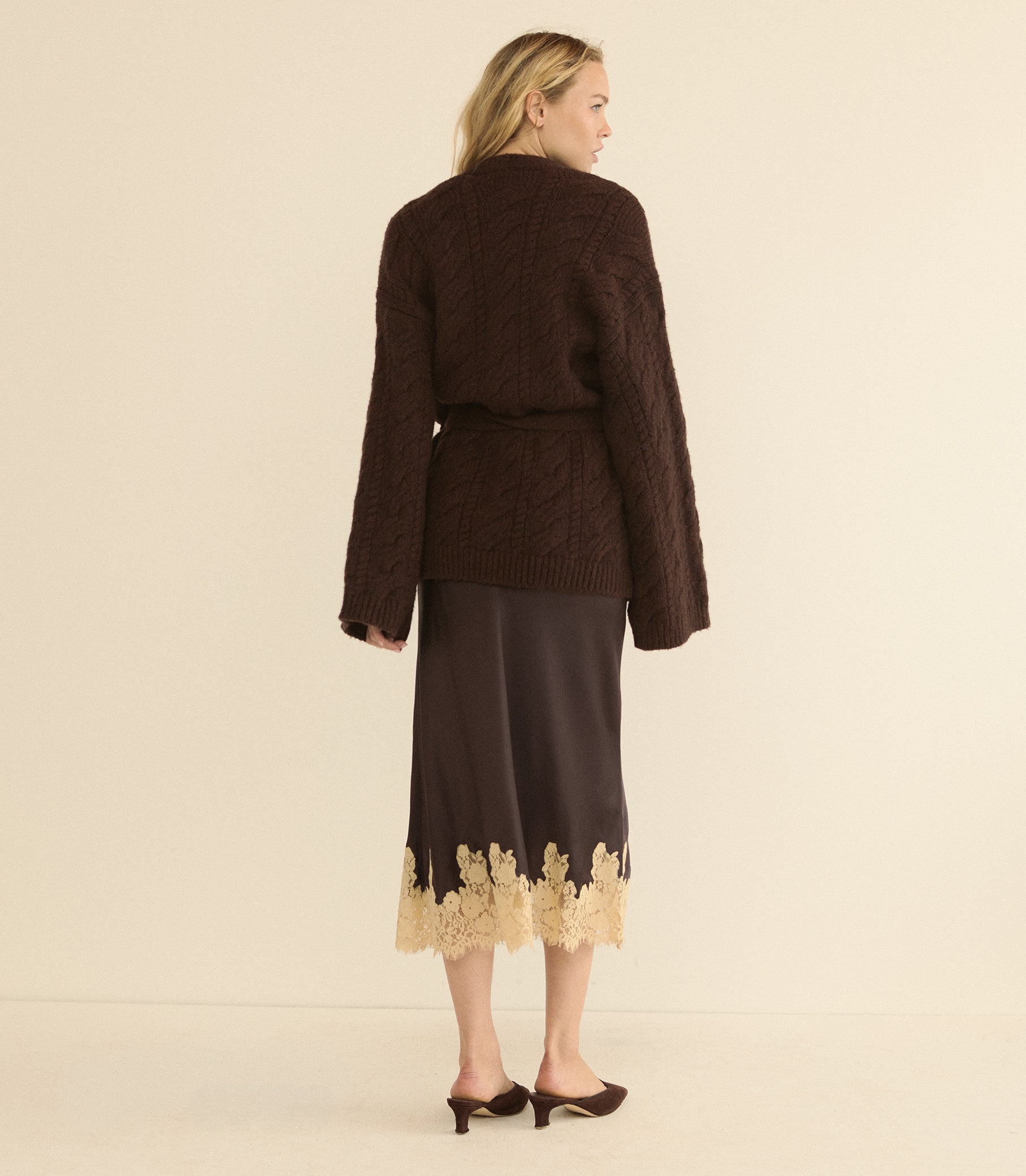 ALPINE CARDIGAN -- SYCAMORE BARK