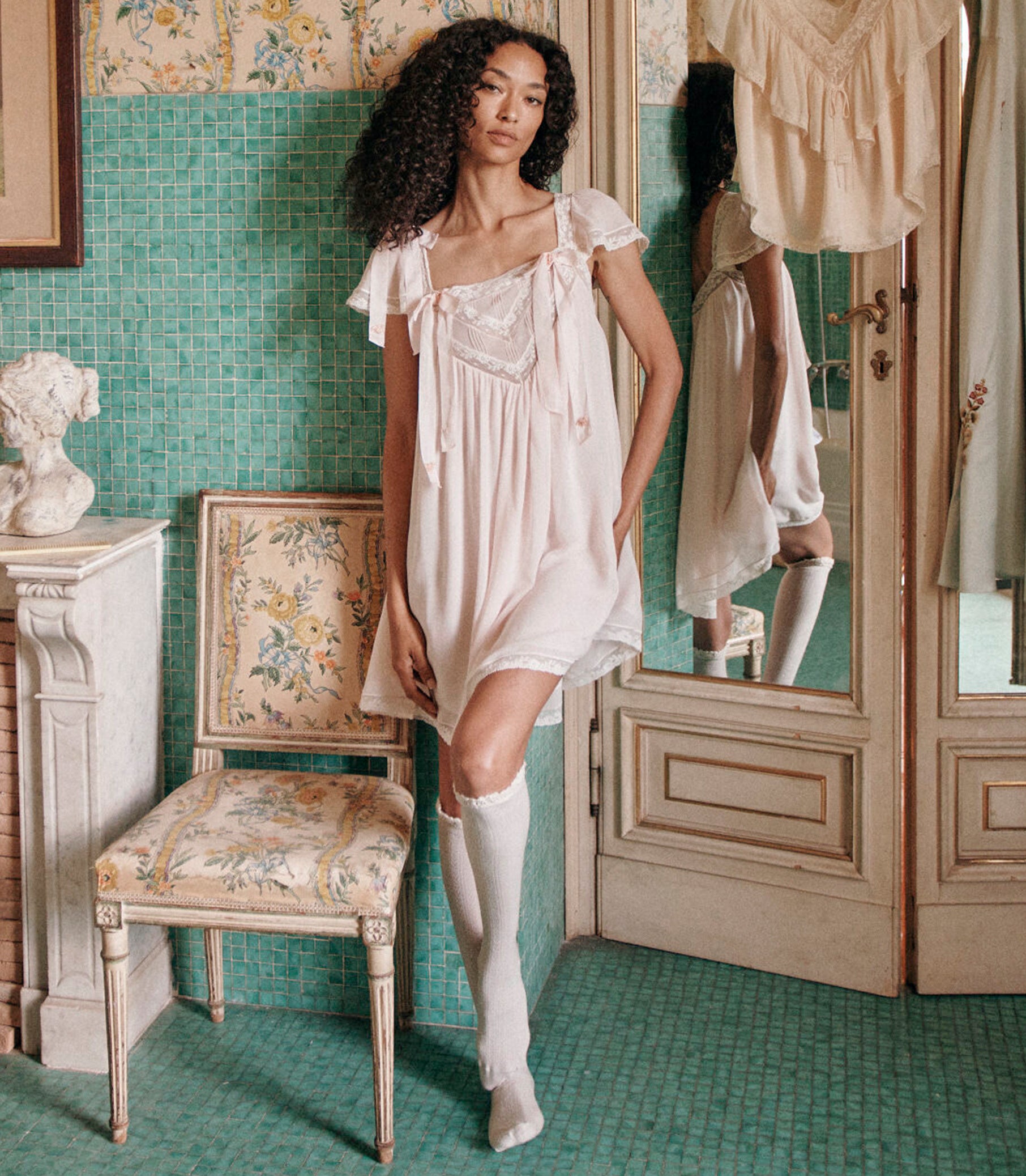 MAEVIE DRESS -- ROSEBUD
