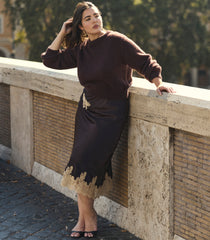 MAIRE SWEATER -- RED UMBER